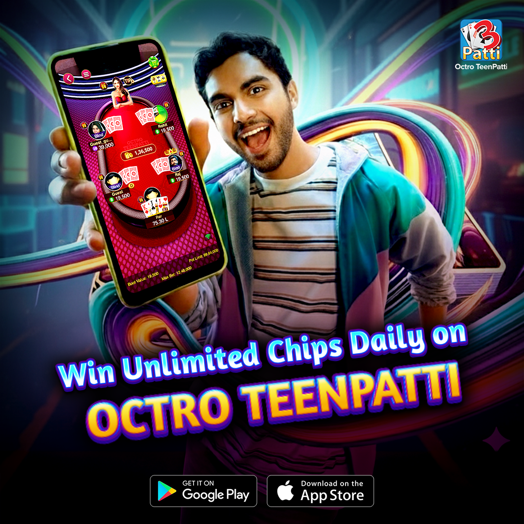 Teen Patti Octro 3 Patti Rummy advertising creative