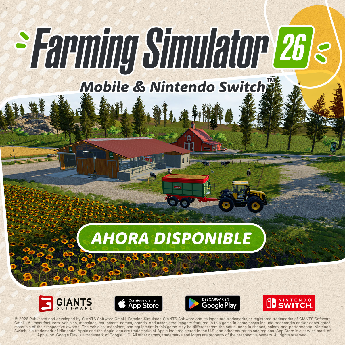 Farming Simulator 26 Mobile advertising creative