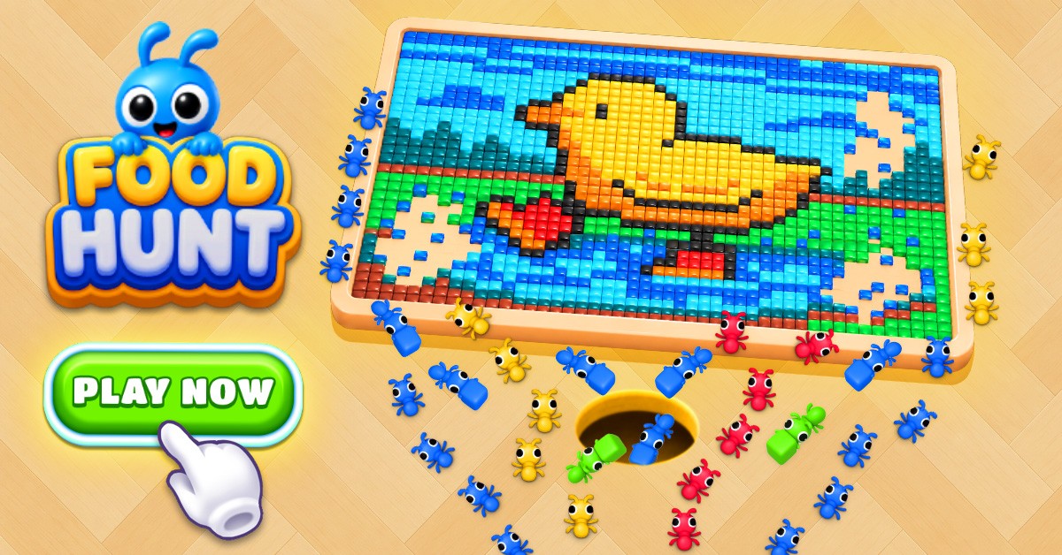 Food Hunt: Pixel Puzzle 广告素材