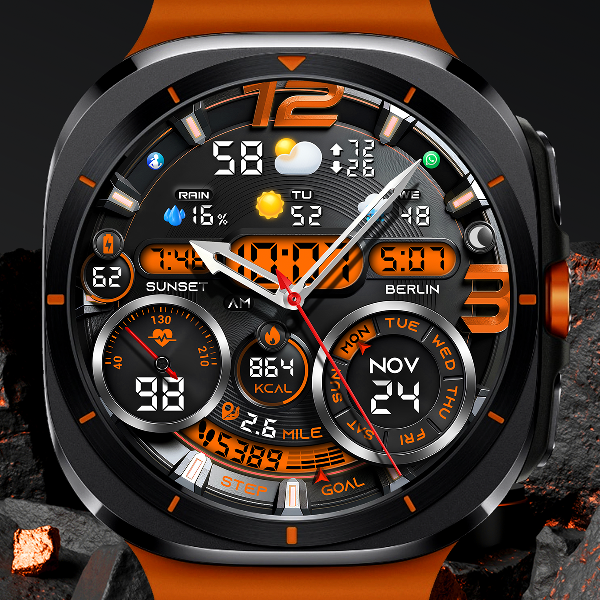 PER32 Ultra Hybrid Watch Face 广告素材