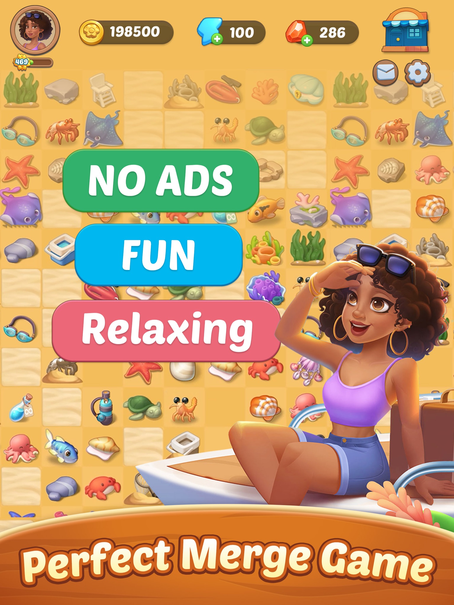 Seaside Escape®: Merge & Story advertising creative 1