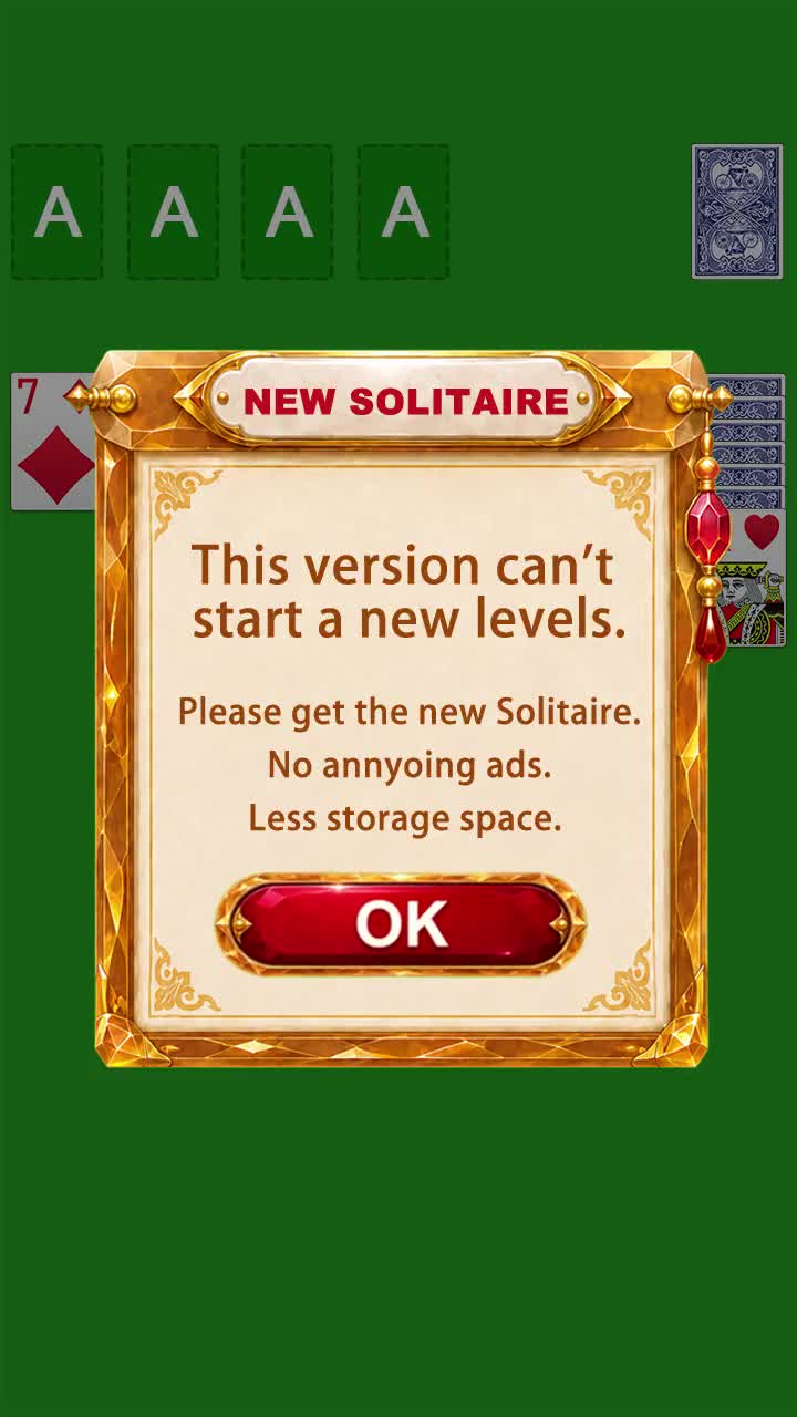 Solitaire ad creative