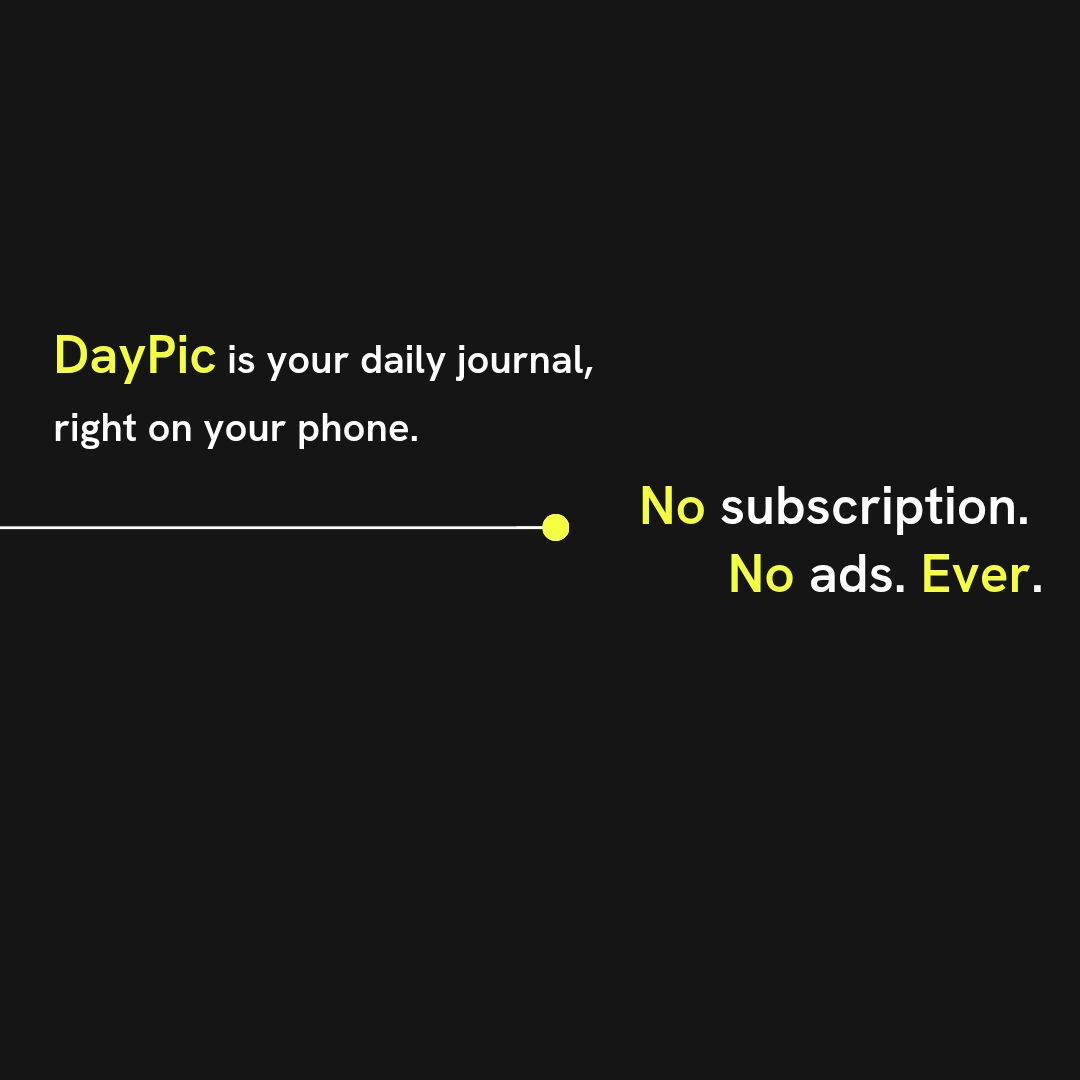 DayPic-Photo Diary & Journal advertising creative 1