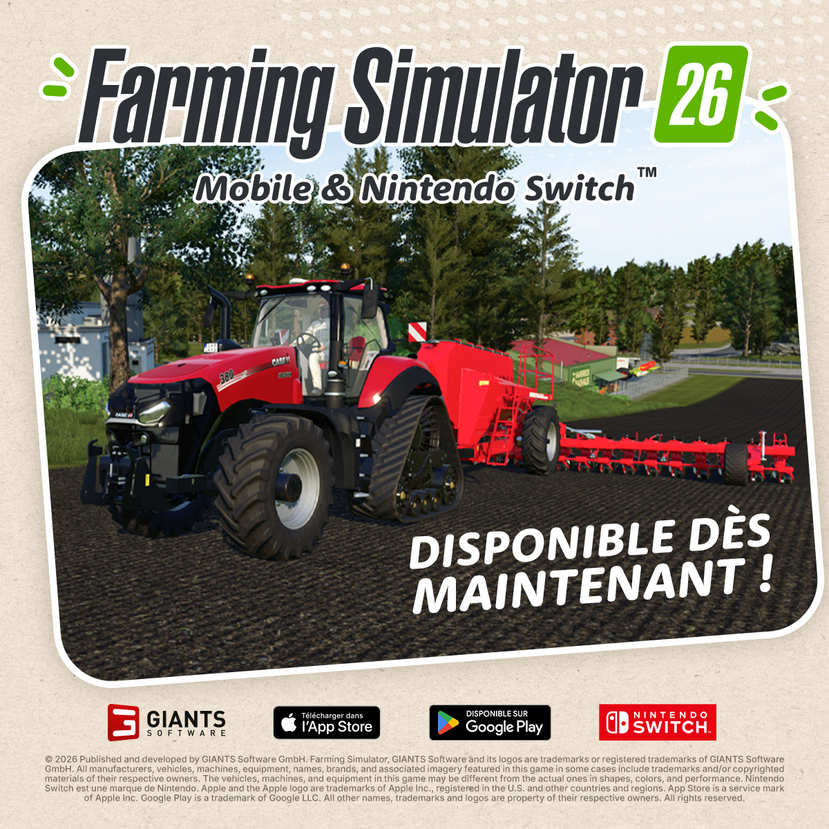 Farming Simulator 26 Mobile 广告素材
