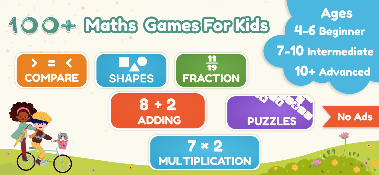 Cool Math Games for Kids Study ad creative 1