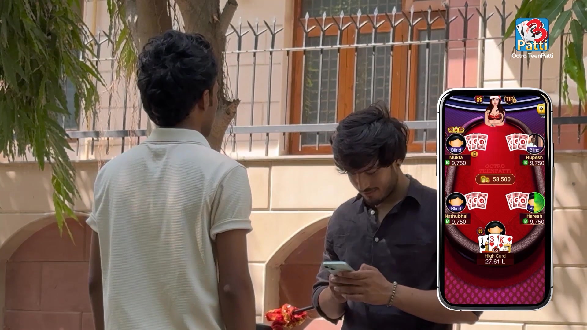 Teen Patti Octro 3 Patti Rummy advertising creative