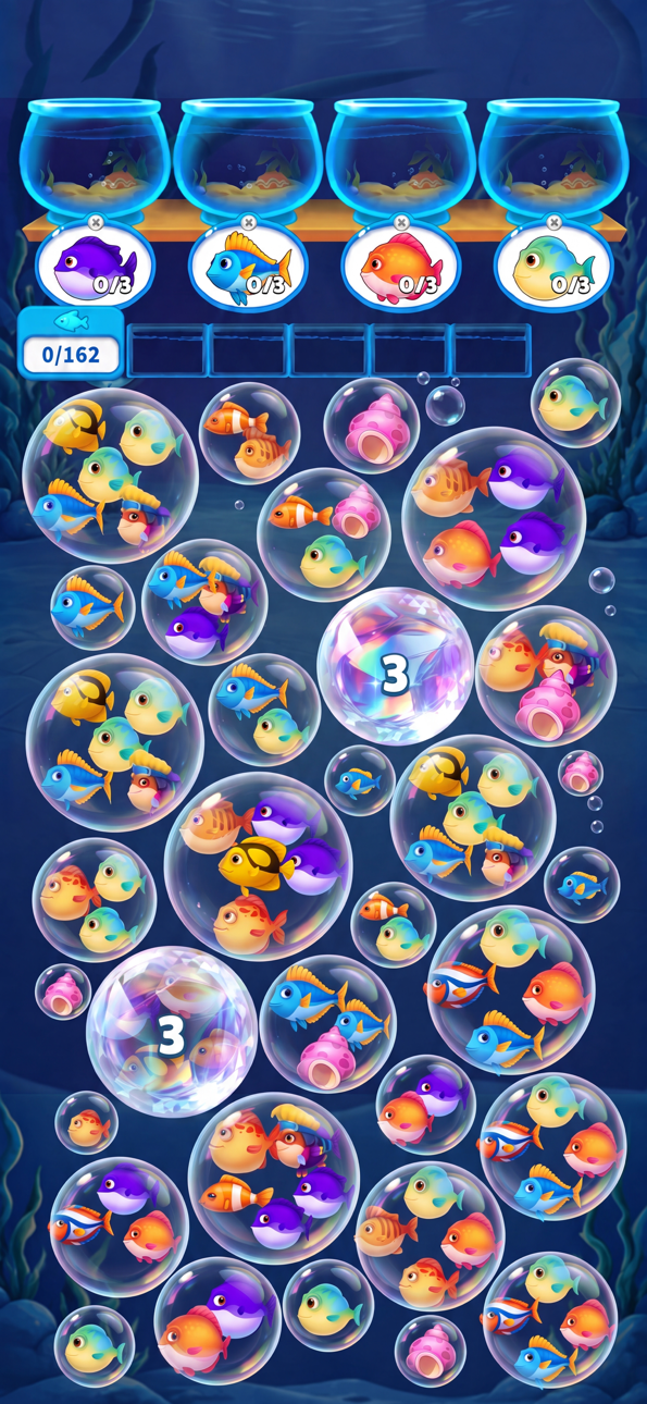 Fish Sort Puzzle:Bubble Triple ad creative 1