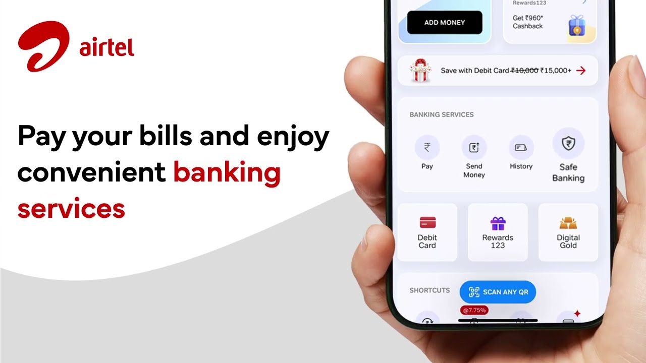 Airtel Thanks: Recharge & Bank advertising creative
