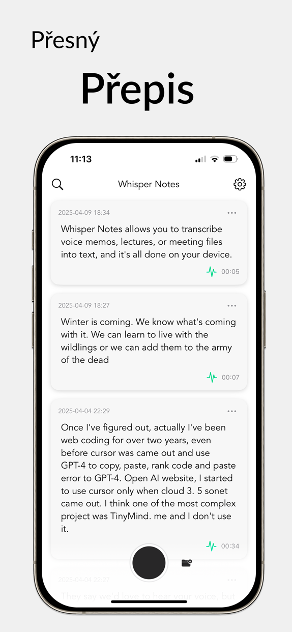Whisper Notes - Speech to Text advertising creative 1