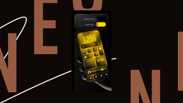 Neon Glass Widgets advertising creative