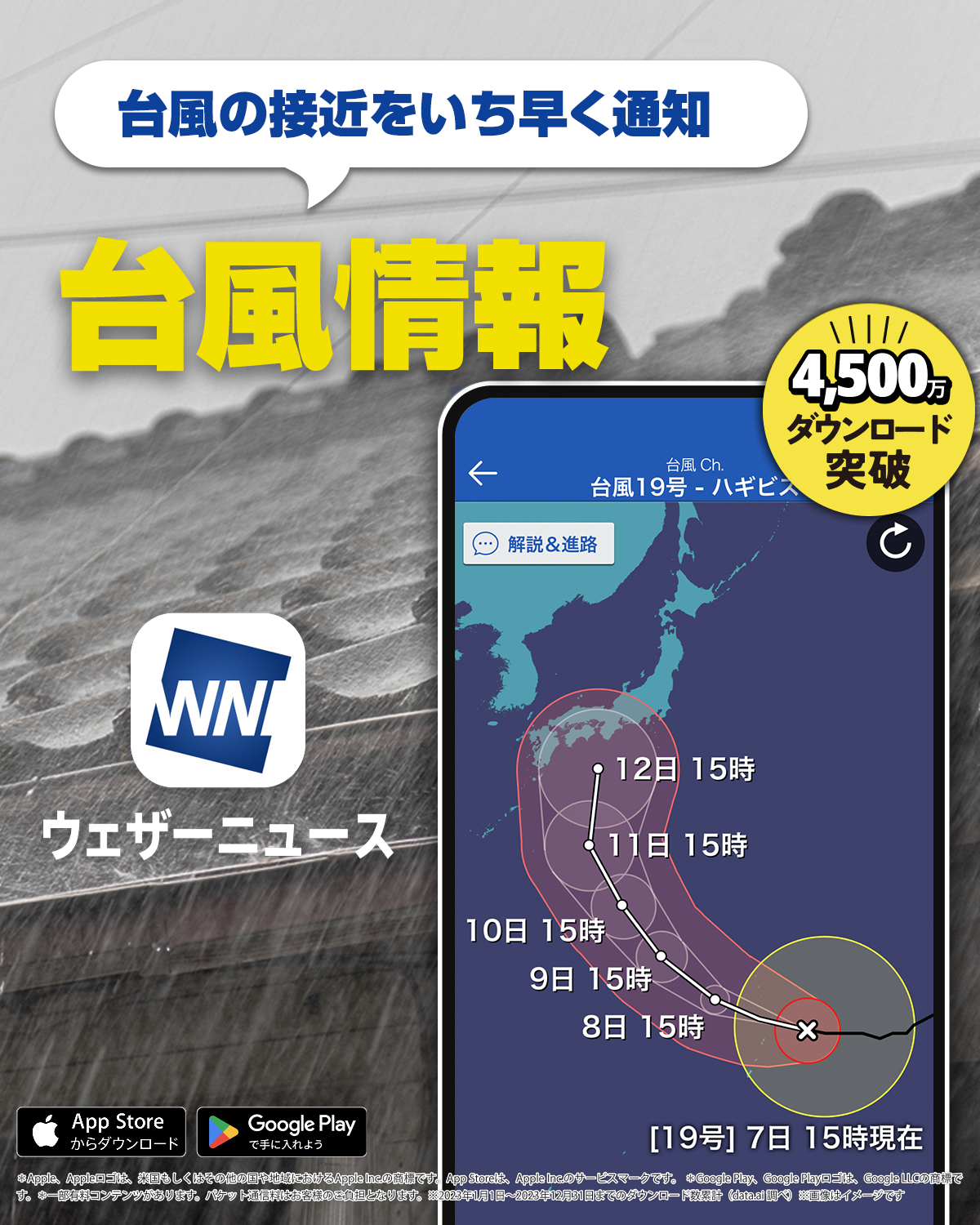 Weathernews - Weather Forecast advertising creative