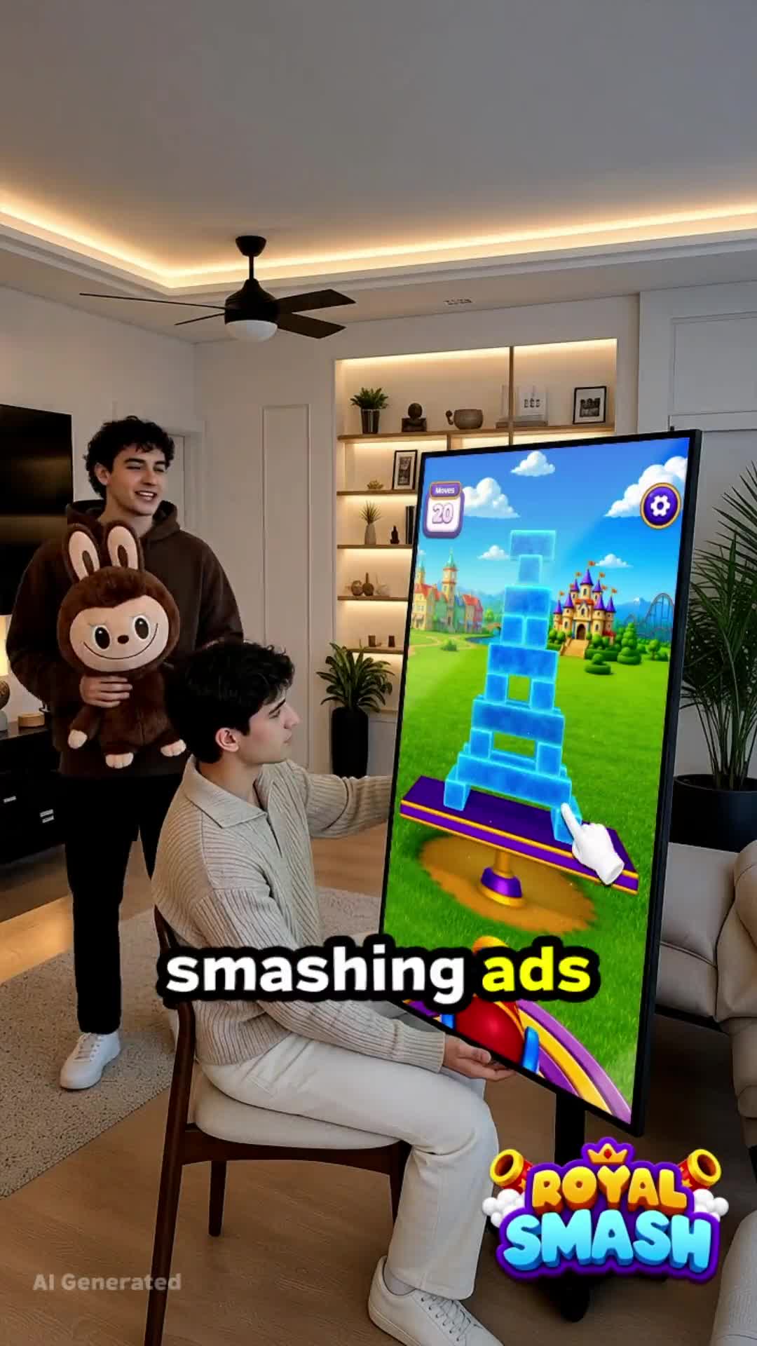 Royal Smash! - Physics Puzzle advertising creative
