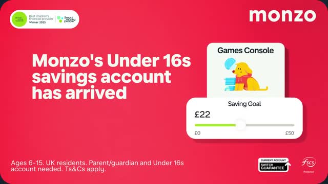 Monzo Bank - Mobile Banking advertising creative