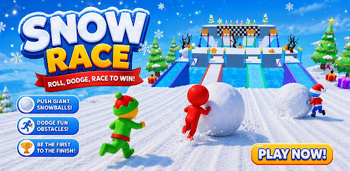 Snow Race advertising creative