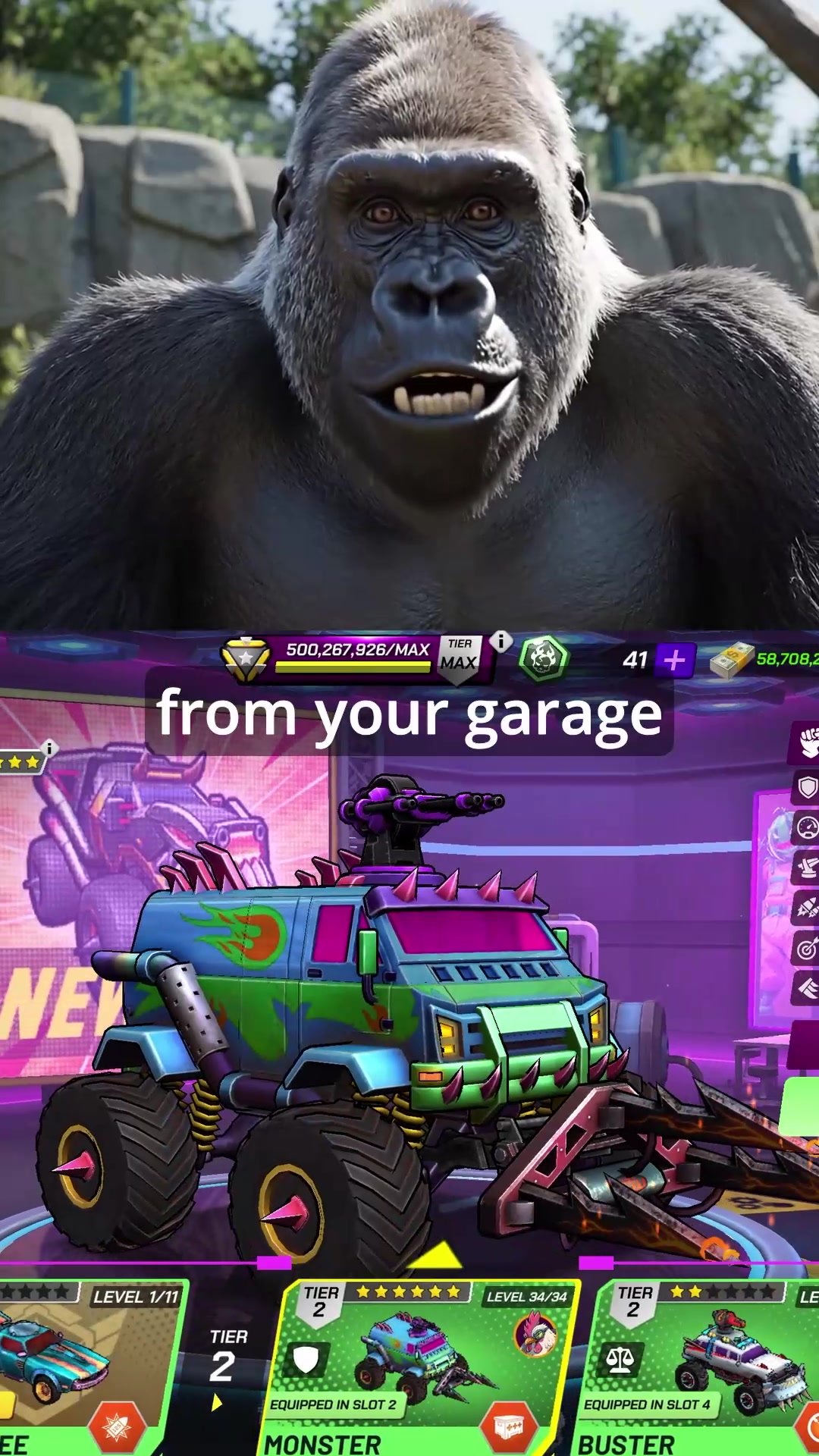 Battle Cars: Nitro PvP Shooter ad creative