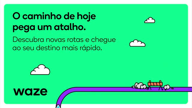 Waze Navigation & Live Traffic advertising creative
