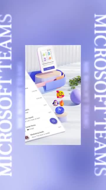 Microsoft Teams advertising creative