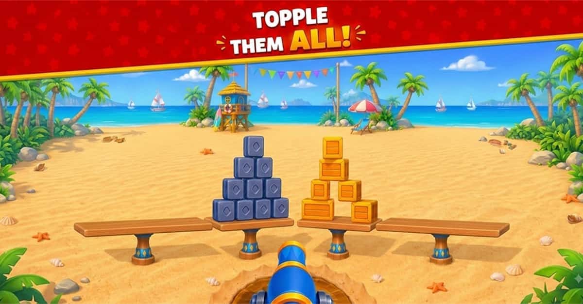 Smash Fest: Cannon Puzzle 3D ad creative