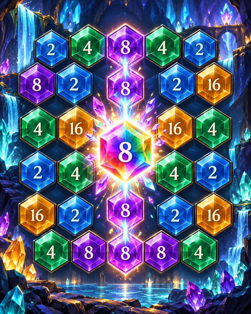 Gem Vein Link: Crystal Merge ad creative
