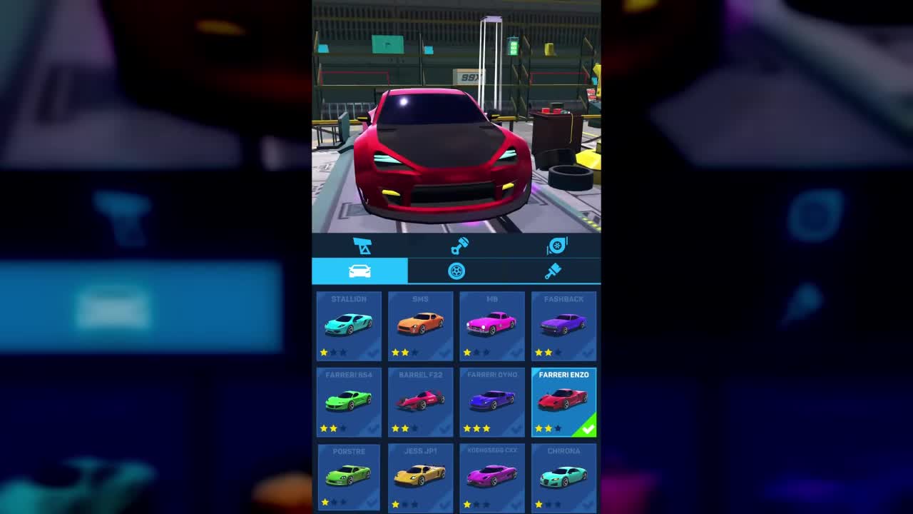 Car Race advertising creative