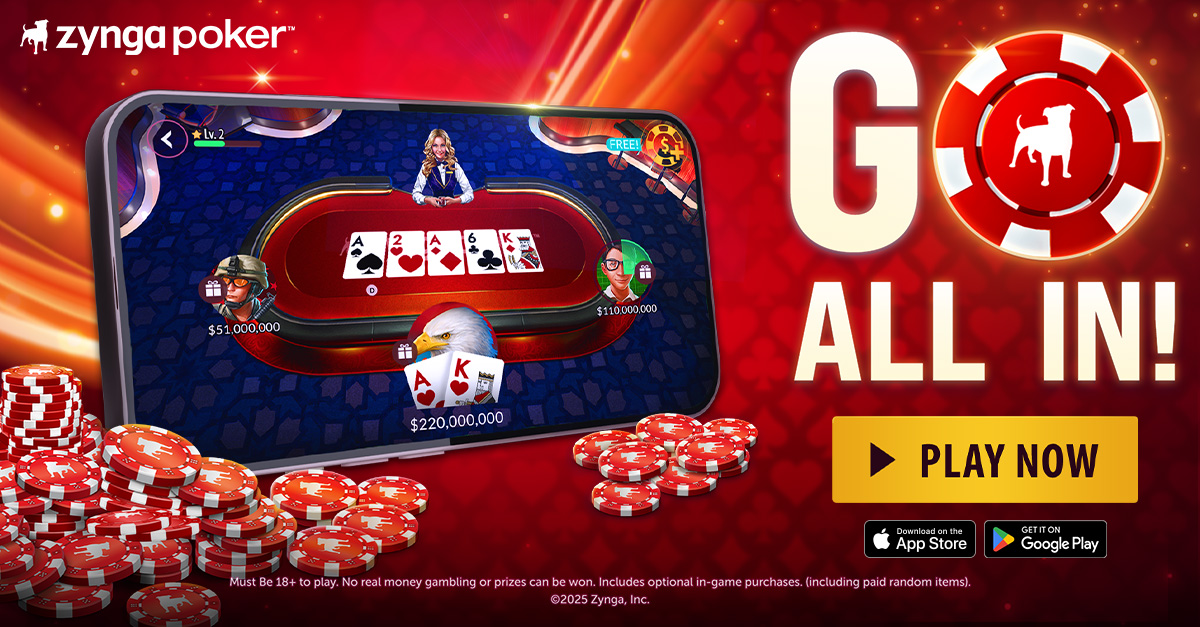 Zynga Poker- Texas Holdem Game 广告素材
