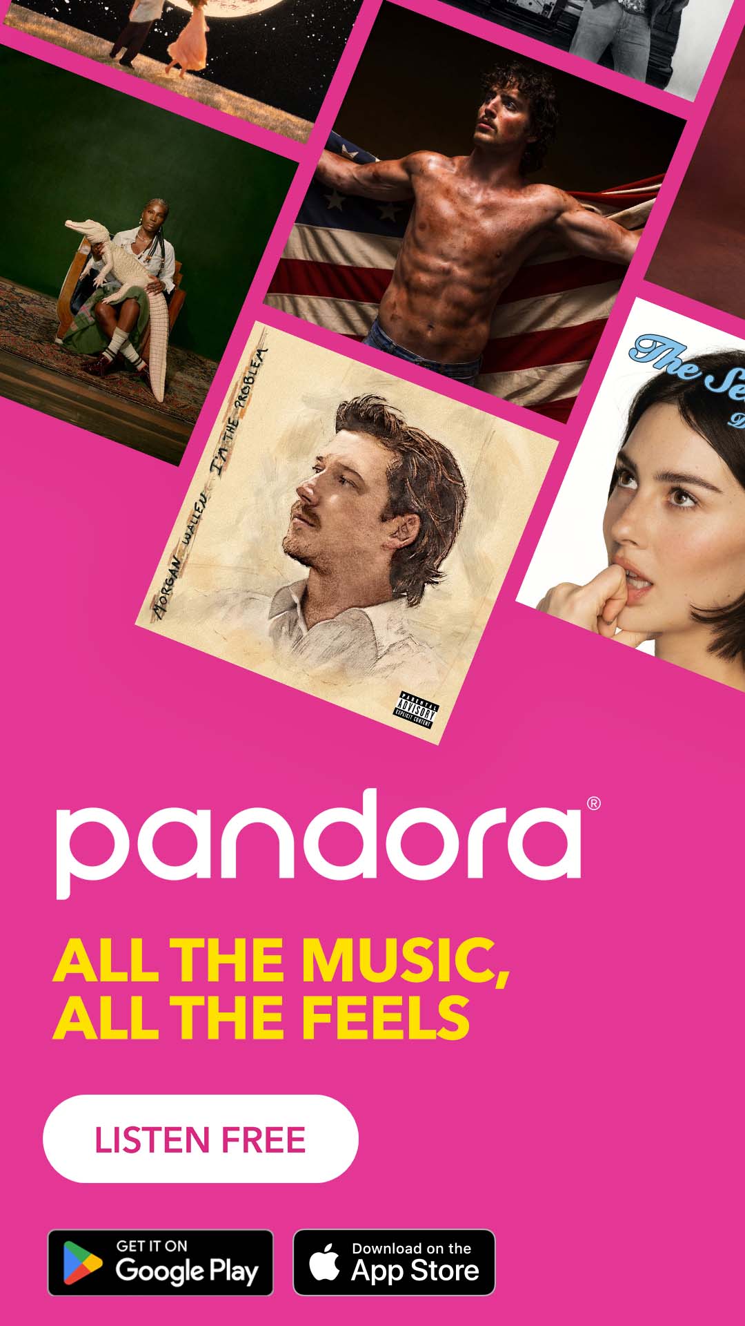 Pandora - Music & Podcasts advertising creative