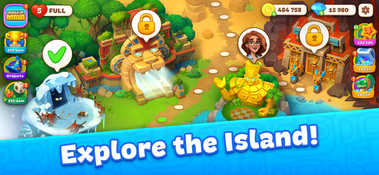 Cradle of Maya: Match 3 Game ad creative 1
