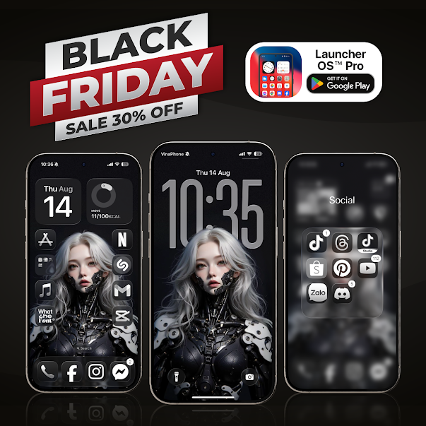 Launcher OS™ Pro 广告素材
