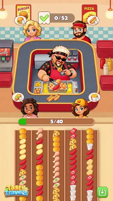 Tasty Travels: Merge Game 广告创意