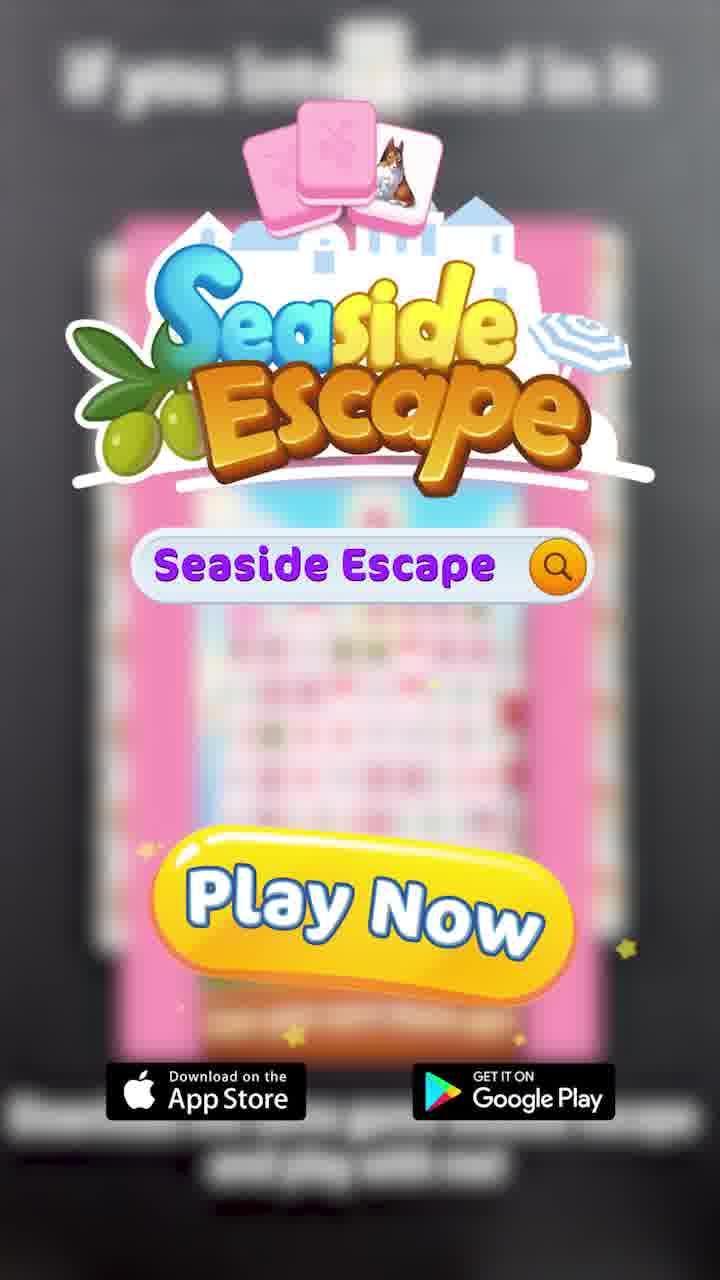 Seaside Escape®: Merge & Story 广告素材