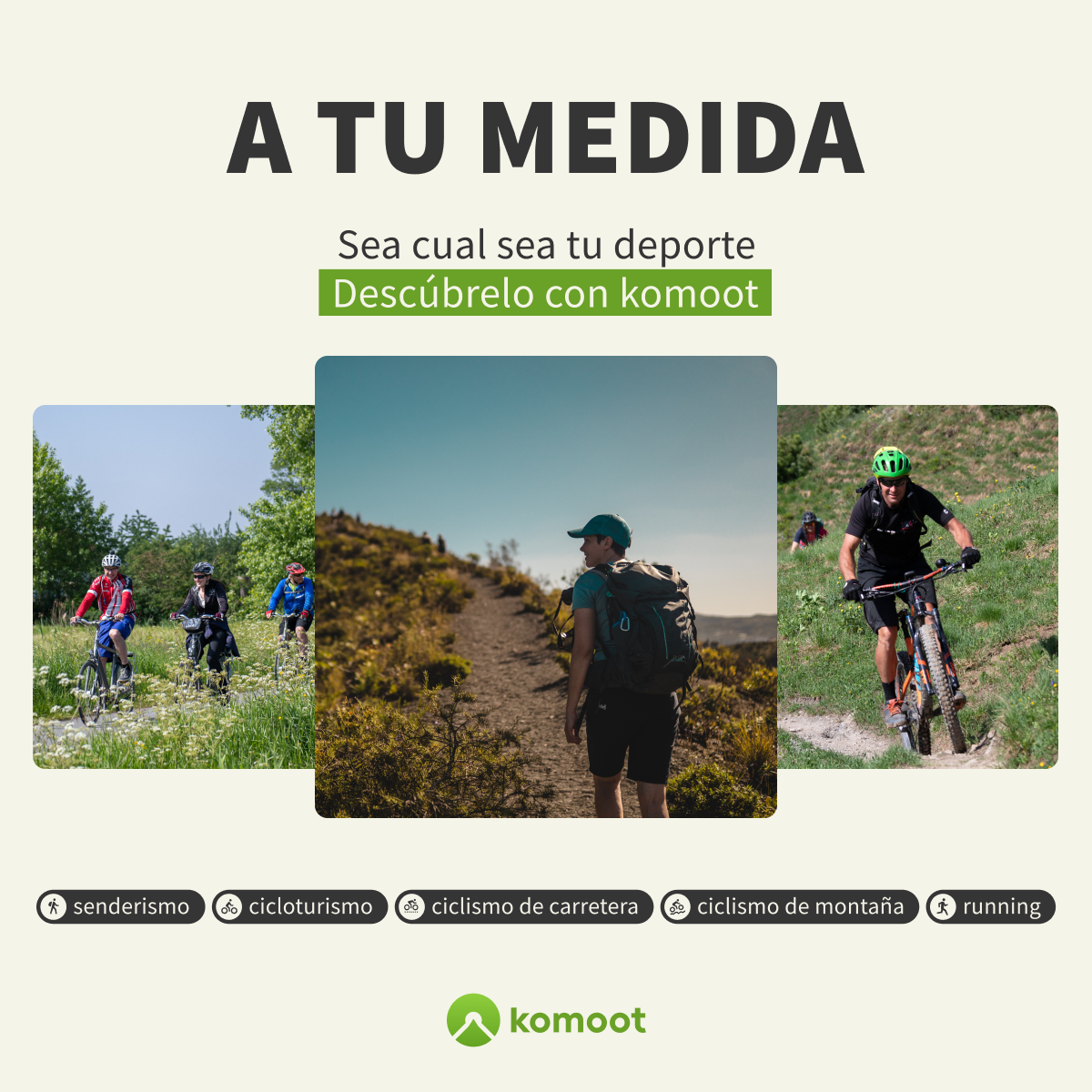 komoot - hike, bike & run advertising creative