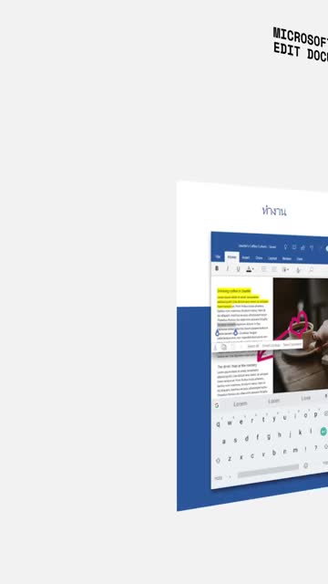 Microsoft Word: Edit Documents 广告素材