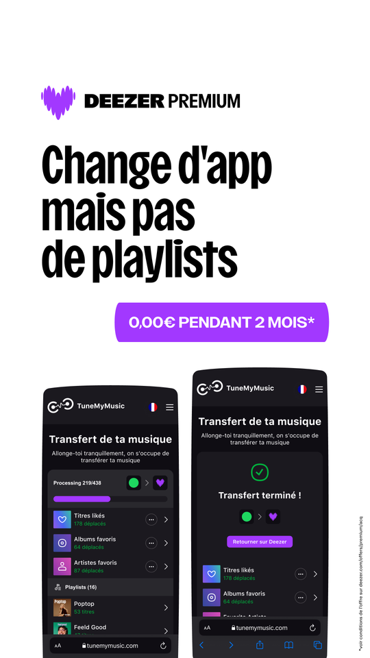 Deezer: Music & Podcast Player 广告素材