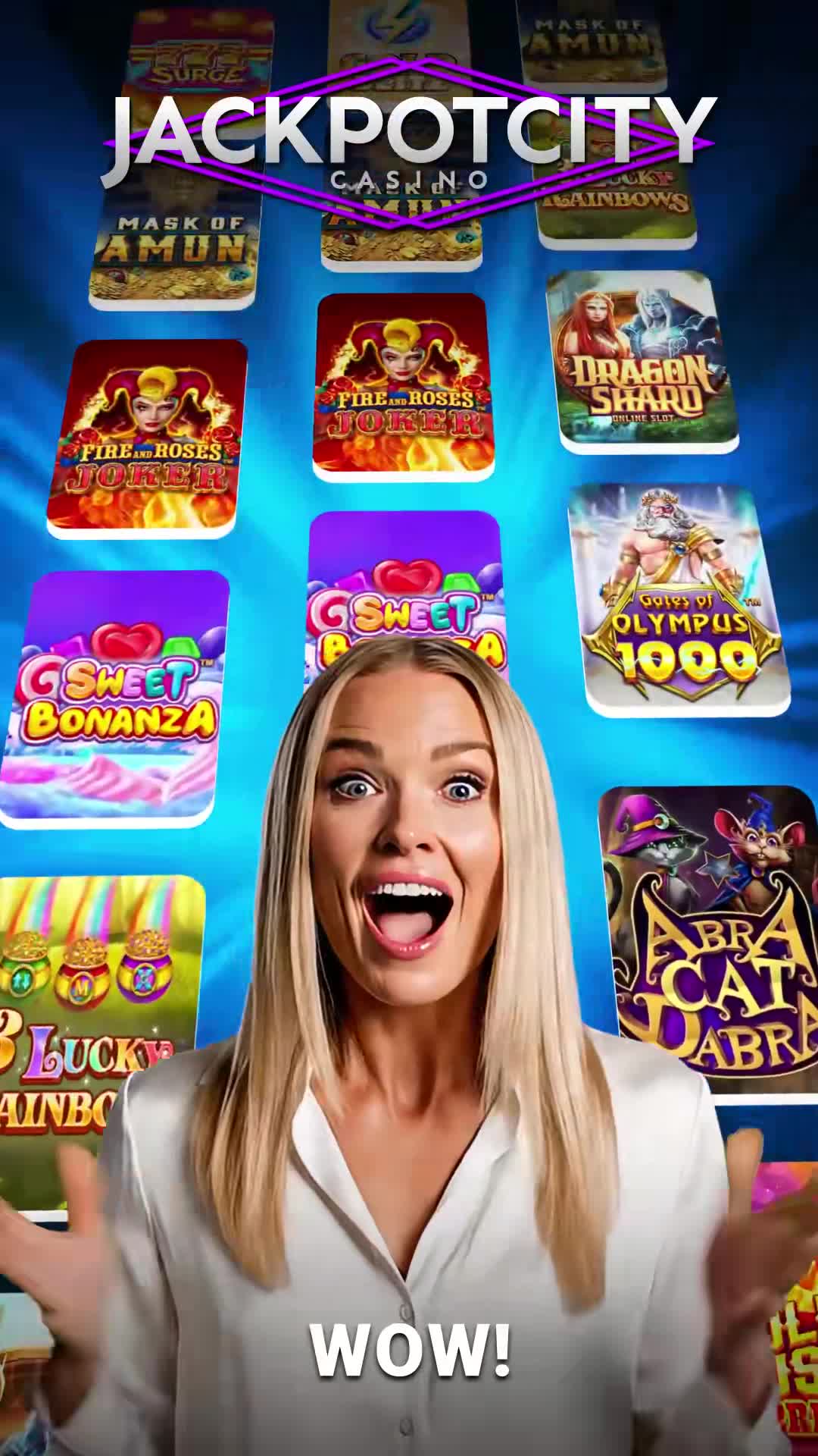 Jackpot City Real Money Casino ad creative