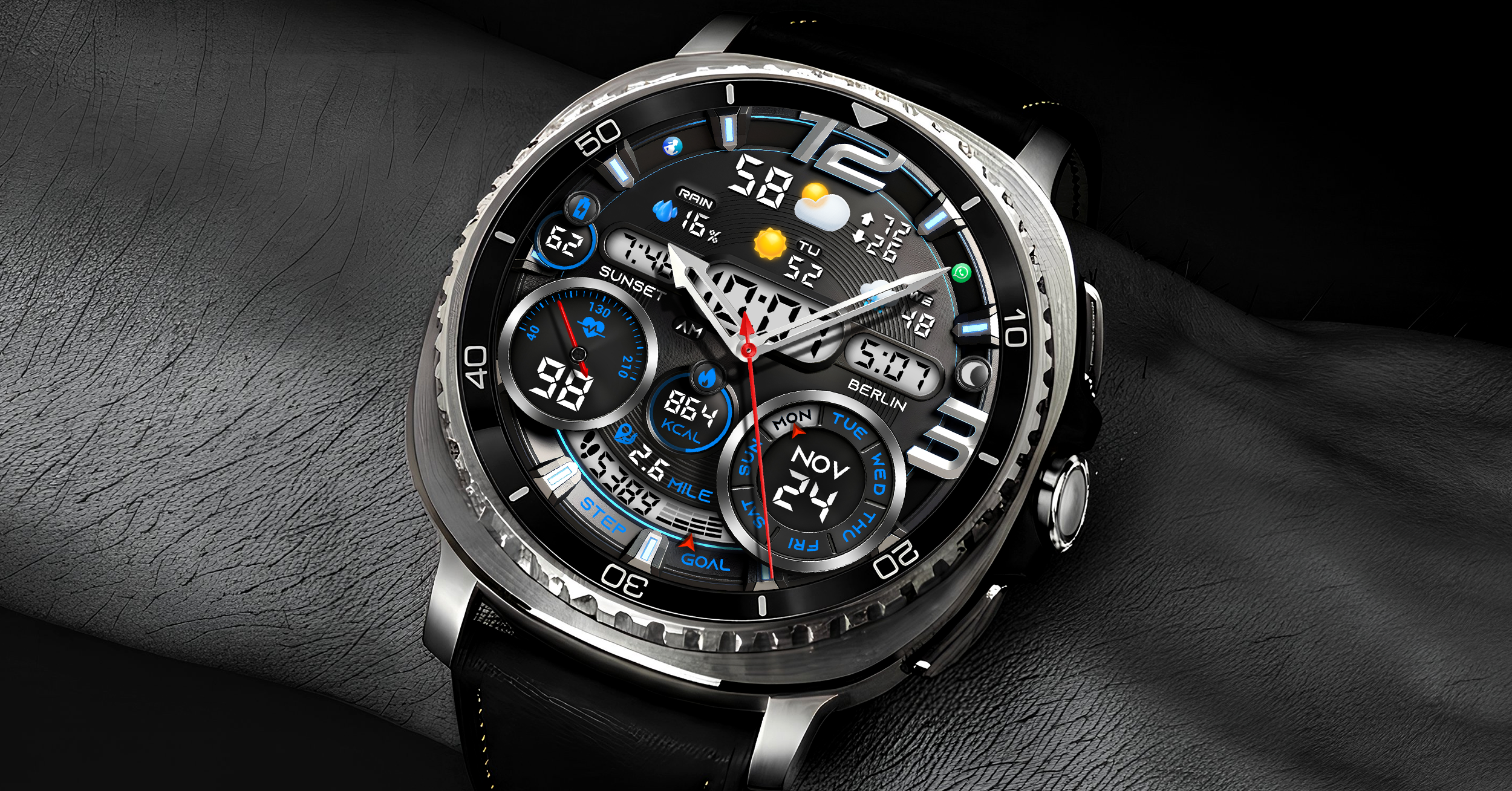 PER32 Ultra Hybrit Watch Face 广告素材