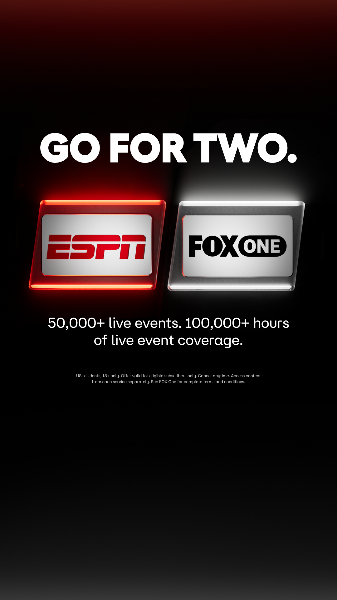 FOX One: Live News, Sports, TV advertising creative