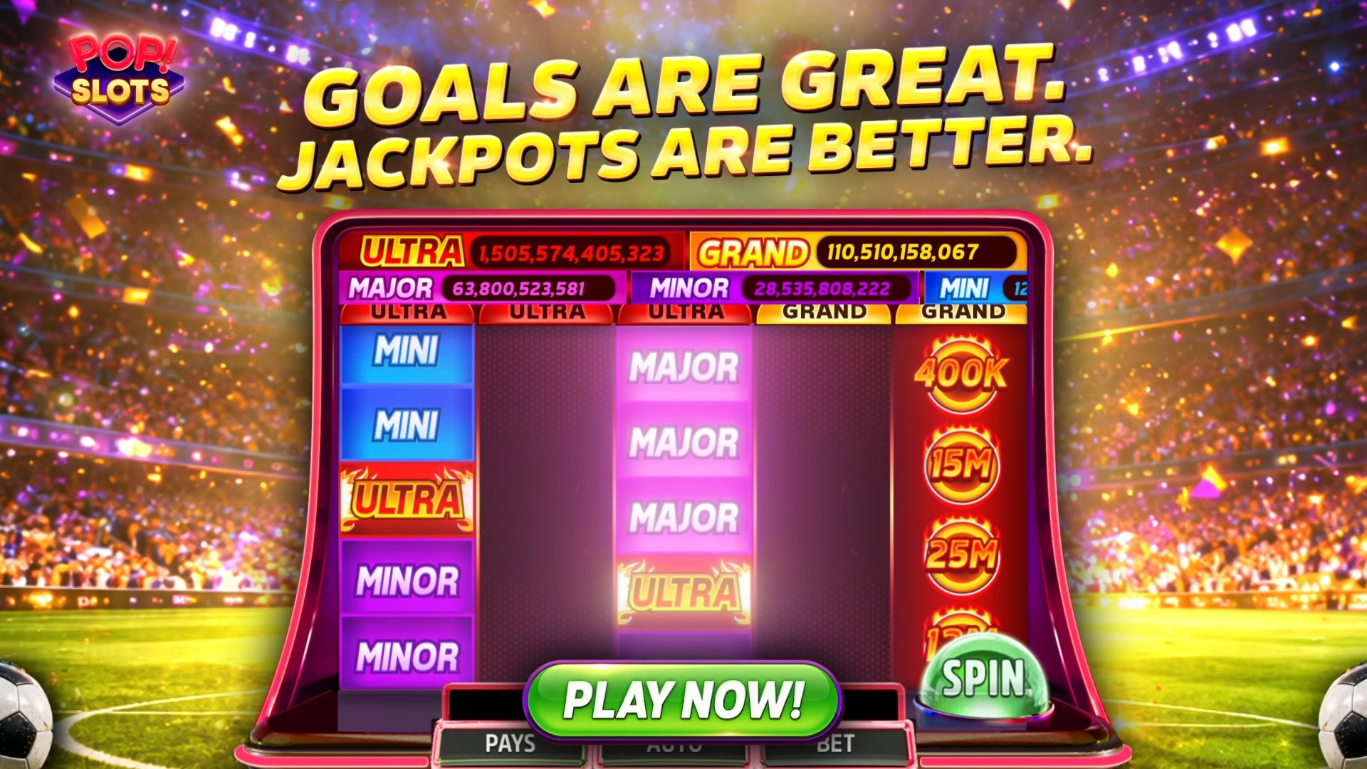 POP! Slots™ 广告创意