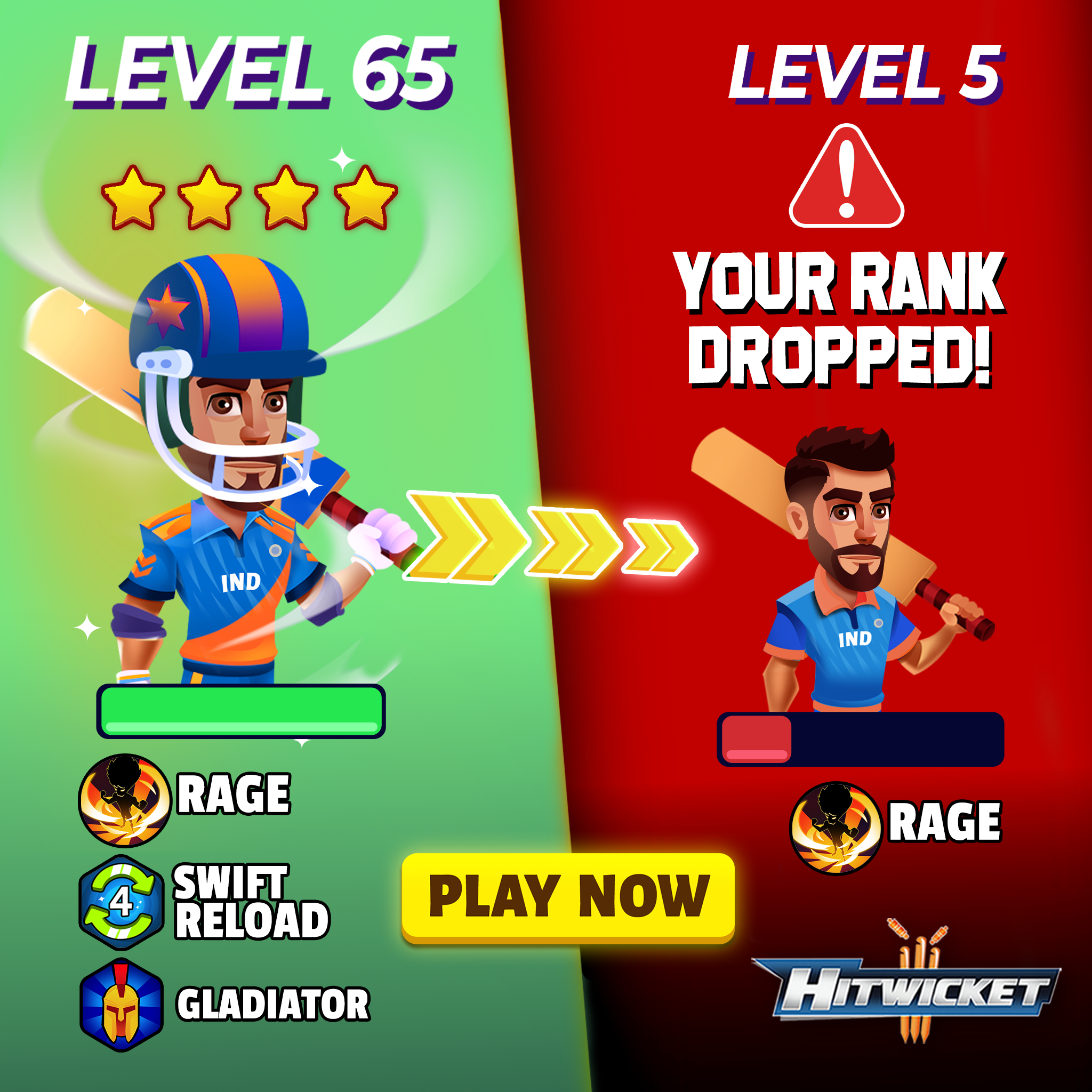 Hitwicket™ Cricket Game 2026 广告素材