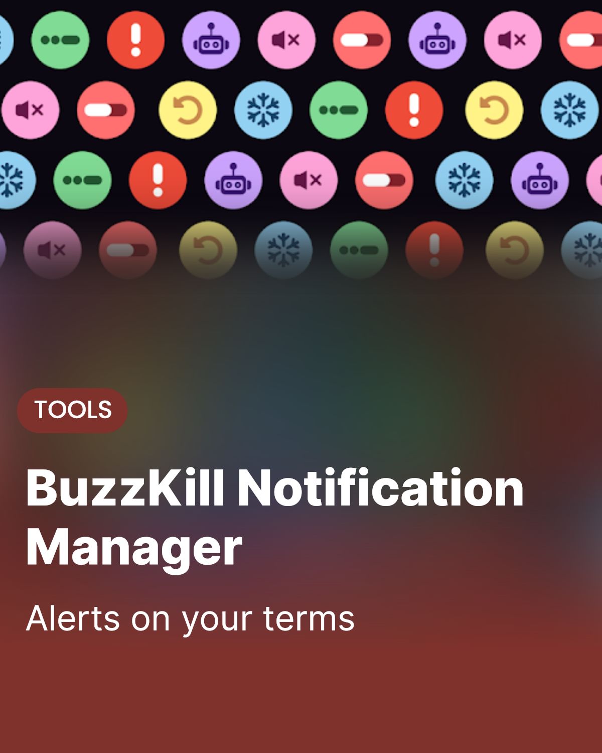 BuzzKill Notification Manager advertising creative