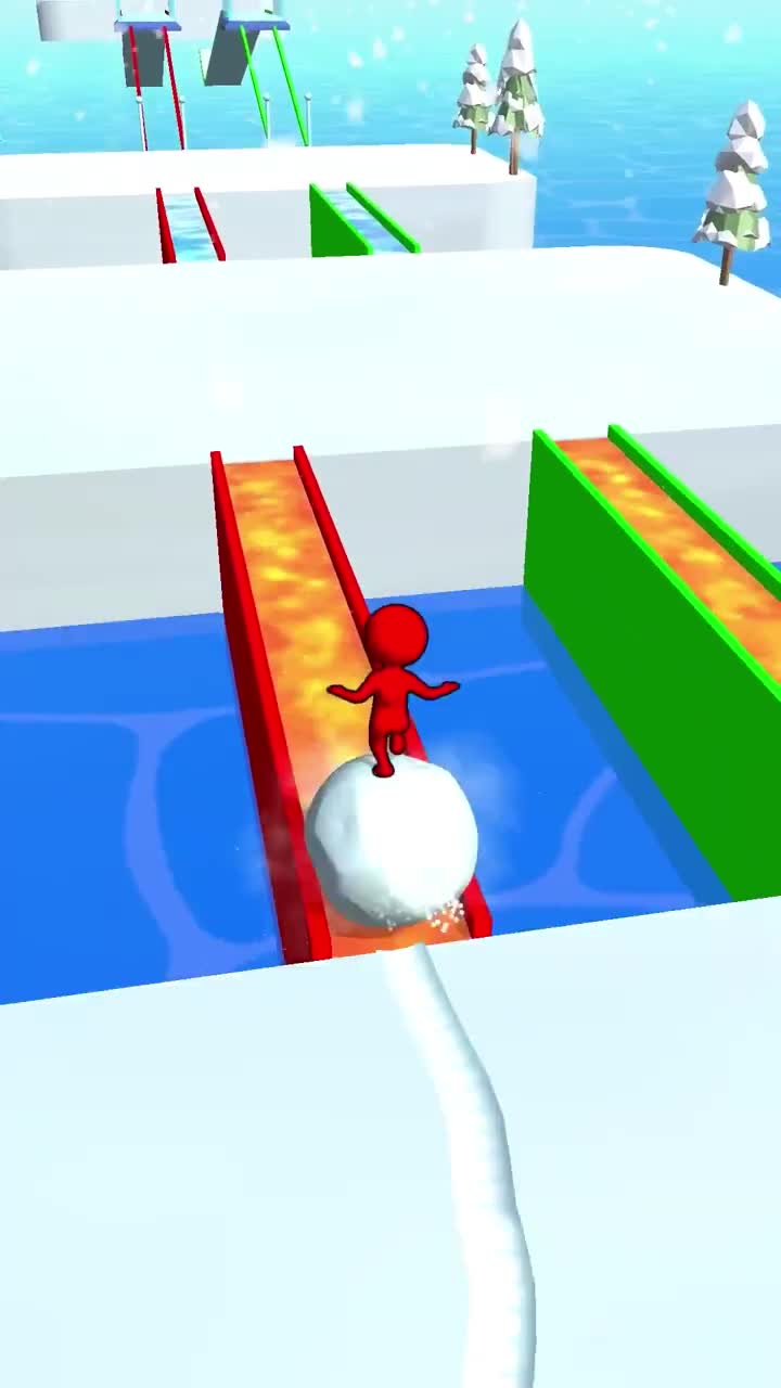 Snow Race advertising creative