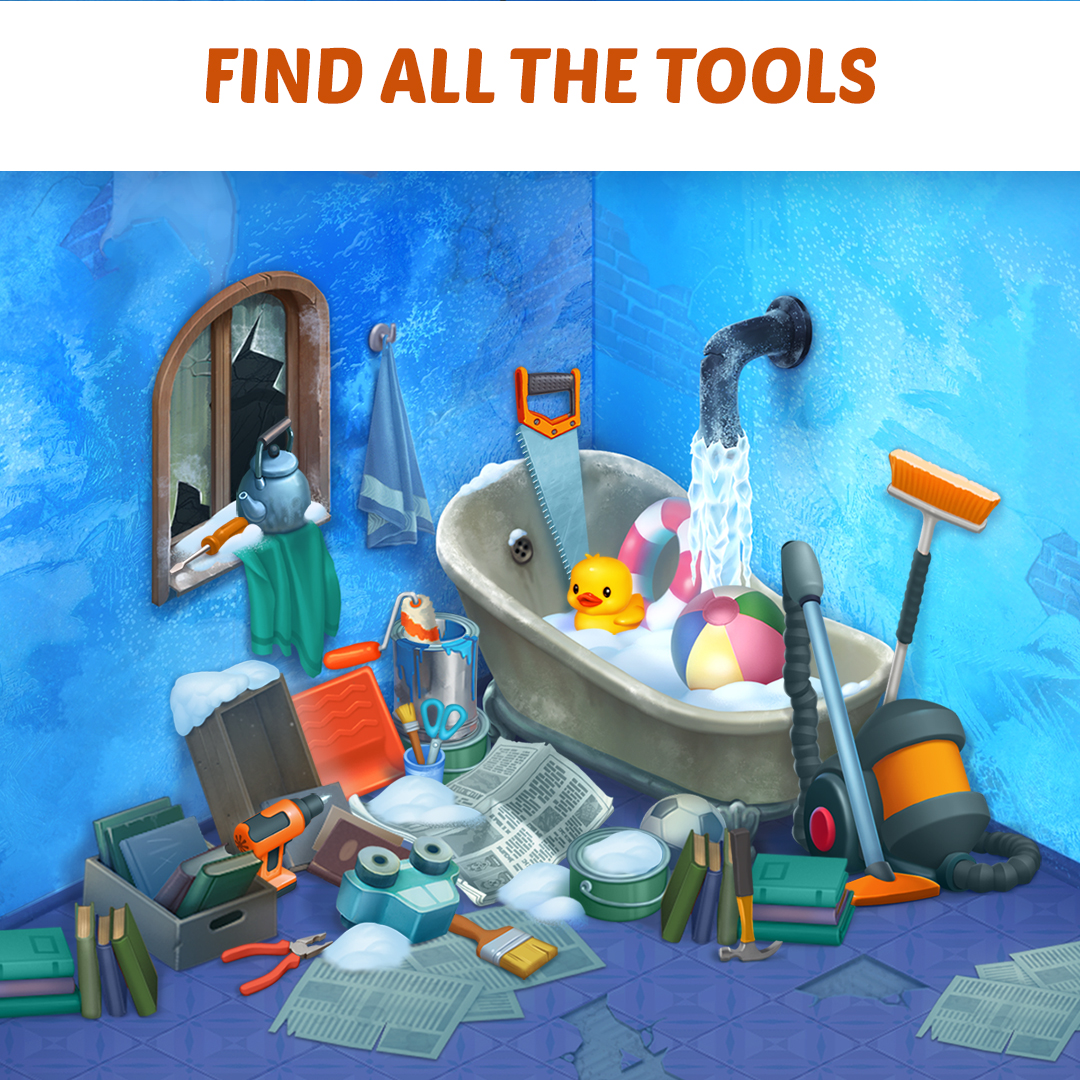 Homescapes: Match 3 Games advertising creative