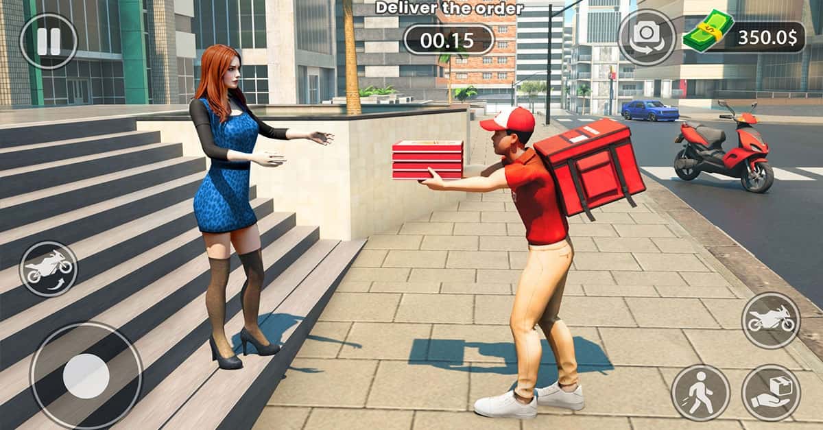 Urban Food Delivery Game advertising creative