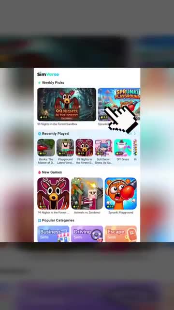 SimVerse ad creative