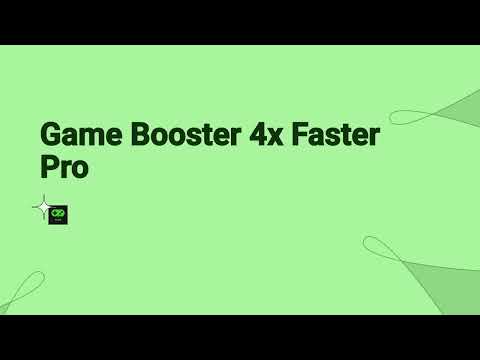 Game Booster 4x Faster Pro 广告素材