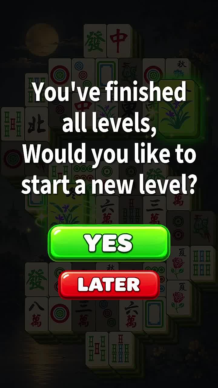 Tea Garden Mahjong Alarm 广告素材