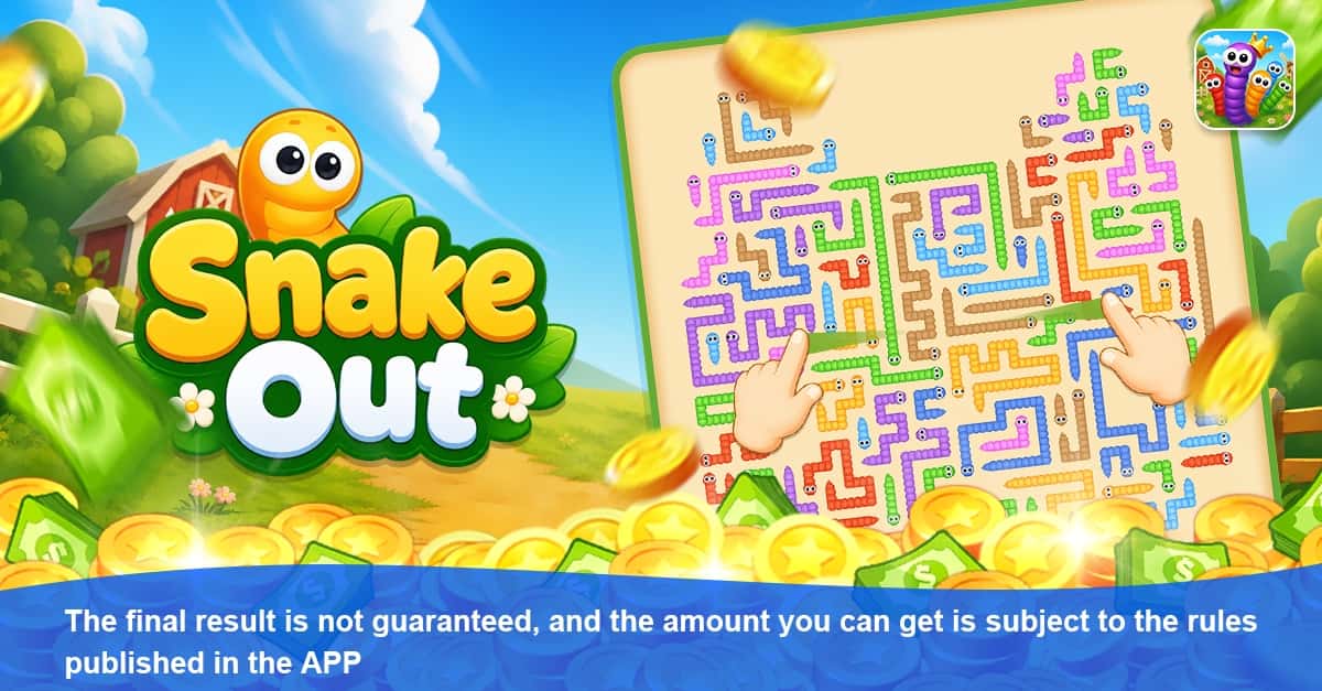 Snake Out : Tap & Win 广告创意