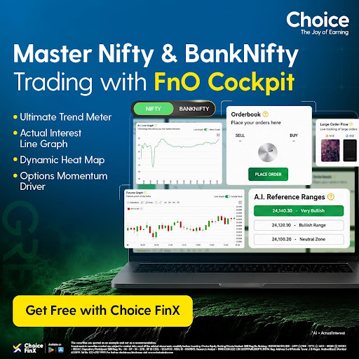 Choice FinX: Demat Account App ad creative