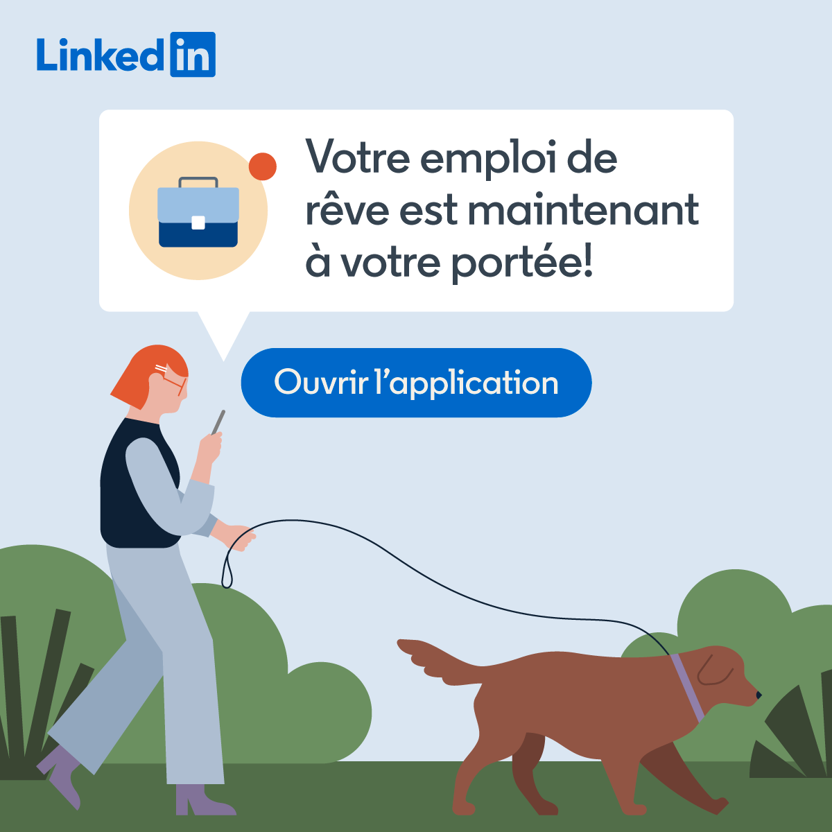 LinkedIn: Community & Network advertising creative
