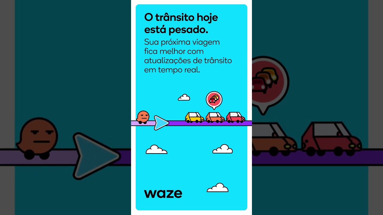 Waze Navigation & Live Traffic advertising creative