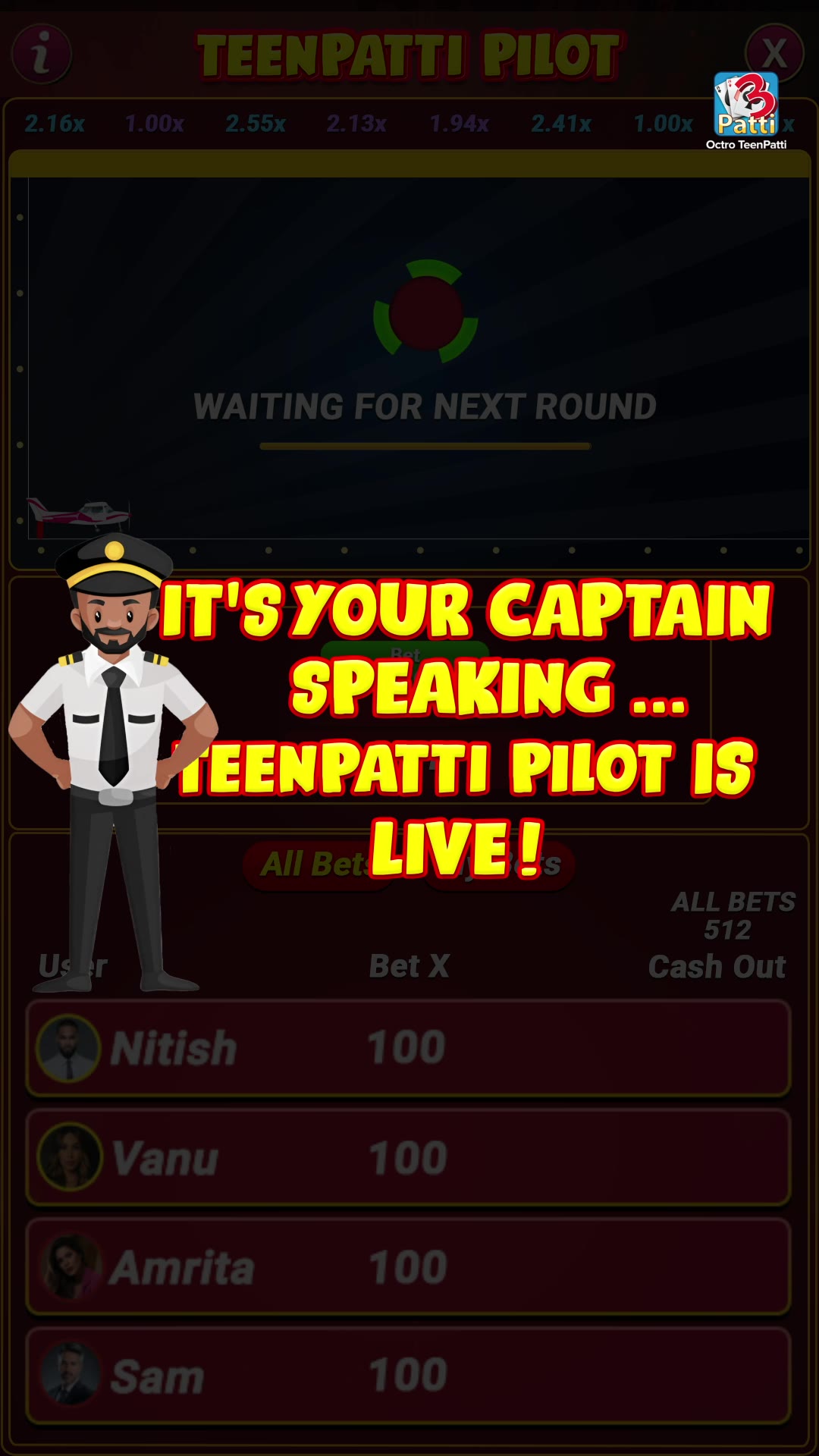 Teen Patti Octro Poker & Rummy advertising creative
